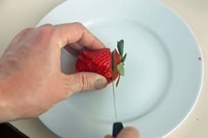 Valentine's Berry Platter. Here's a fun platter for your Valentine's Day party!